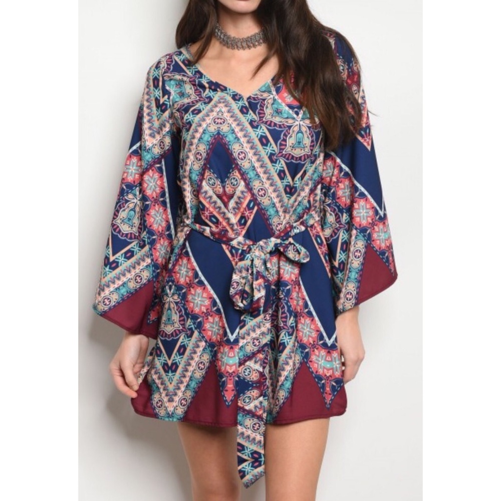 Boho Bell Sleeve Dress - Picture 3 of 4